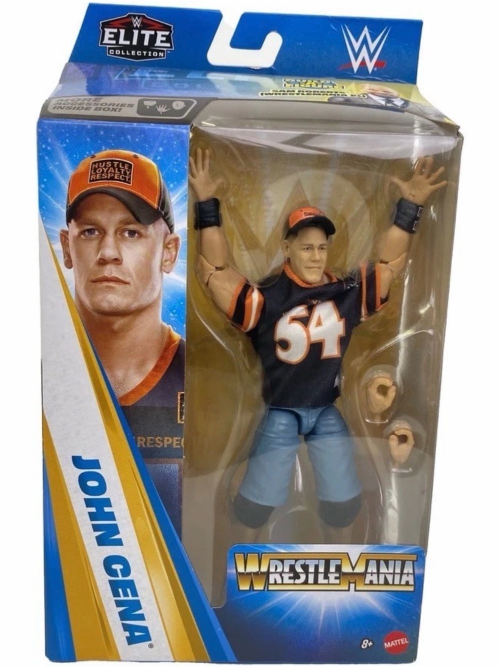 WWE ELITE (WM24) Wrestlemania 42 JOHN CENA Wrestling Action Figure w/ BAF SEALED